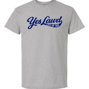 YesLawd logo Tee Navy