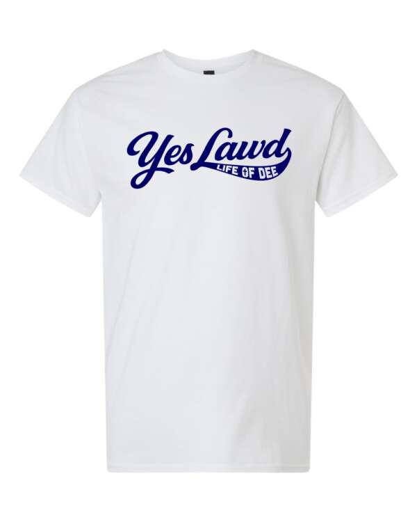 YesLawd logo Tee White